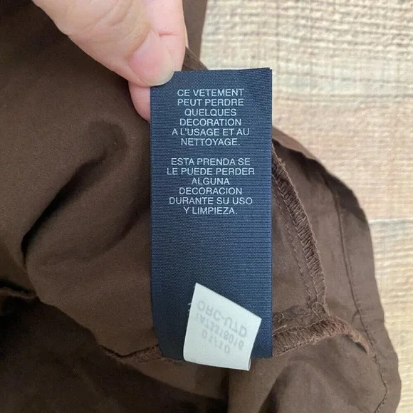 Tommy Hilfiger Women's M Blouse Brown Aztec Sleeveless Round Neck Cotton Y2K - Picture 5 of 7